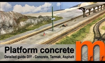 Modelling Concrete platforms for Model Railways or dioramas