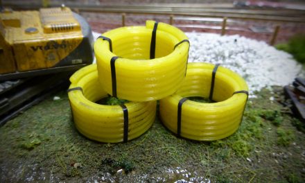 A Look At Adding Banding Detail To The AX054-OO 3D Printed Coiled Yellow Gas Pipes