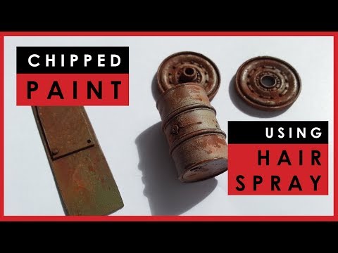 The hairspray technique for chipping paint on railway & scale models