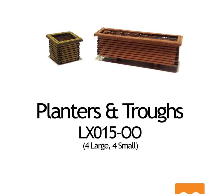 A Look At – Building The LX015-OO Laser Cut Park Plant Troughs & Planters