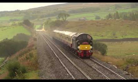 D213 Growls away at Selside Shaw on the Settle & Carlisle