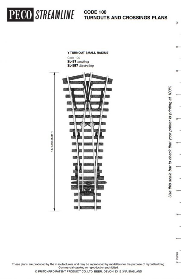 Peco Pointwork Track Templates | Railway Modellers Club