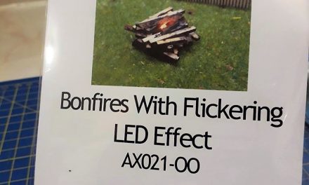 Layout In A Box – Demo Micro Layout Project (part 18) Fitting & Installing The AX021-OO (-N / -O) Bonfire Kit