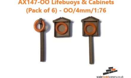 Scale Model Scenery Kit Builds Guides – AX147-OO Lifebuoys & Cabinets – OO/4mm/1:76