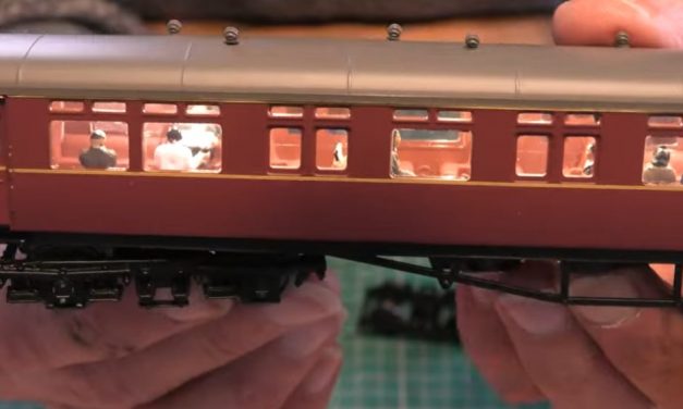 Saturday 24th April Newsletter video 1 – Adding Lighting, People, Steel Wheels To A Hornby Autocoach